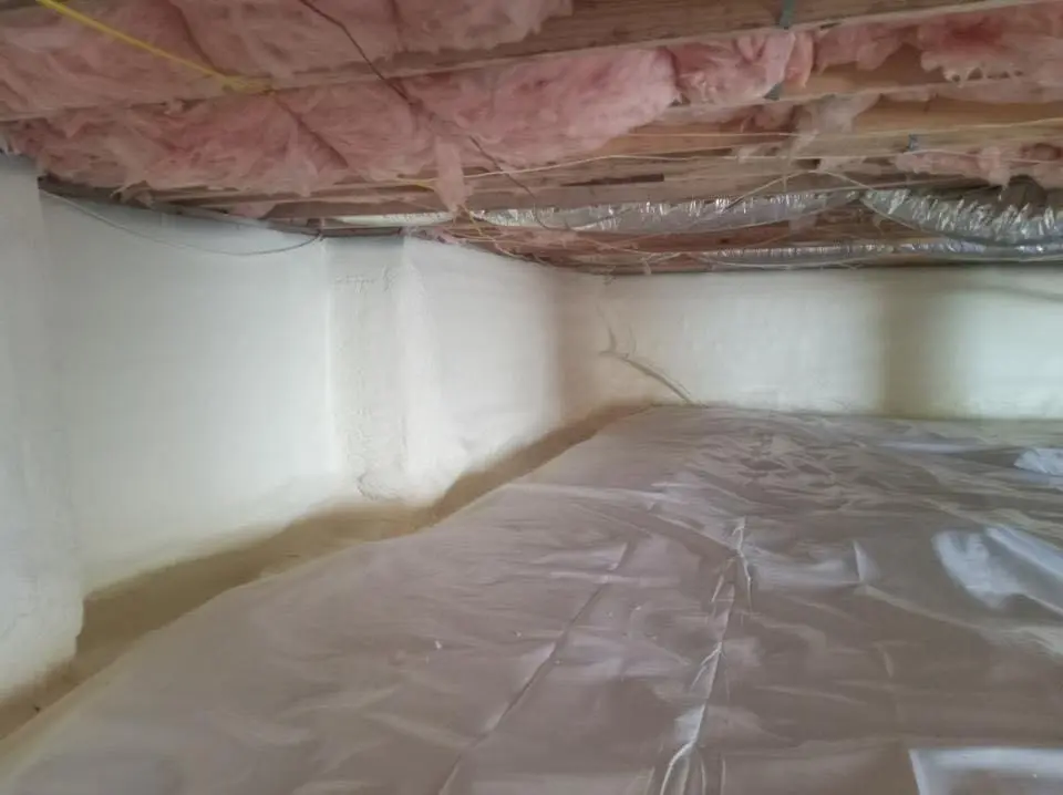 Crawl space encapsulation with closed-cell spray foam for Roof Maintenance in Good Hope